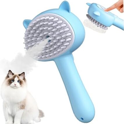 Peine a vapor con expulsador de pelo